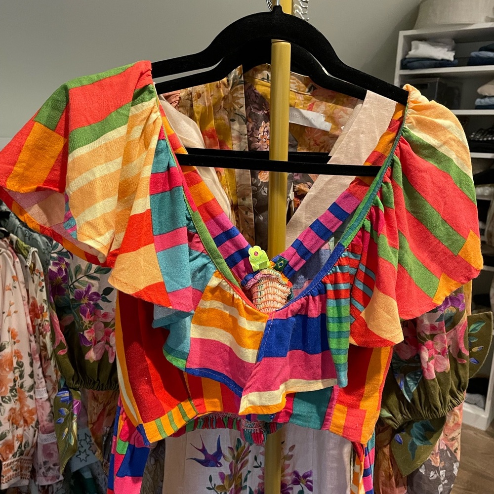 FARM Rio Printed Crop Top M